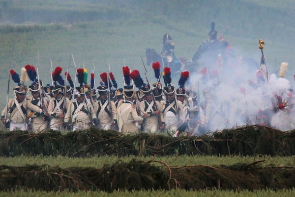 Re-enactment Battle of Waterloo 200th anniversary