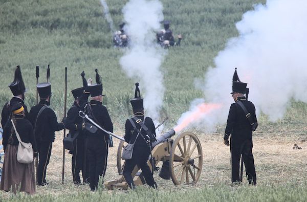 Re-enactment Battle of Waterloo 200th anniversary