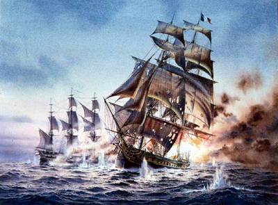 Naval Art of Richard Moore : Warships : Sailing Ships : Napoleonic Wars